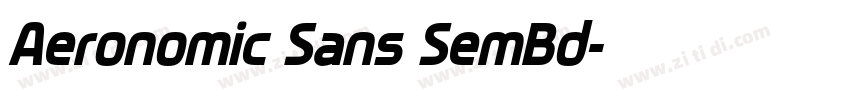 Aeronomic Sans SemBd字体转换 Aeronomic Sans SemBd字体转换
